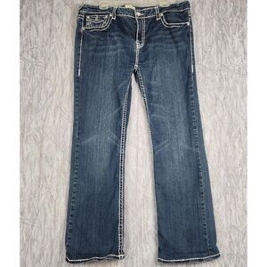 L.A. Idol Women's Embellished Jeans Size 19 41/34 Western Biker Y2K Glam